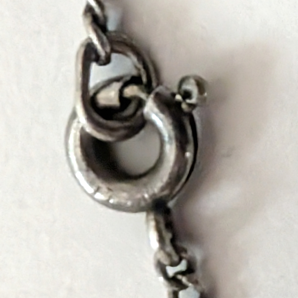 Vintage Y2K Sterling Silver Cat Pendant Necklace - Picture 3 of 4